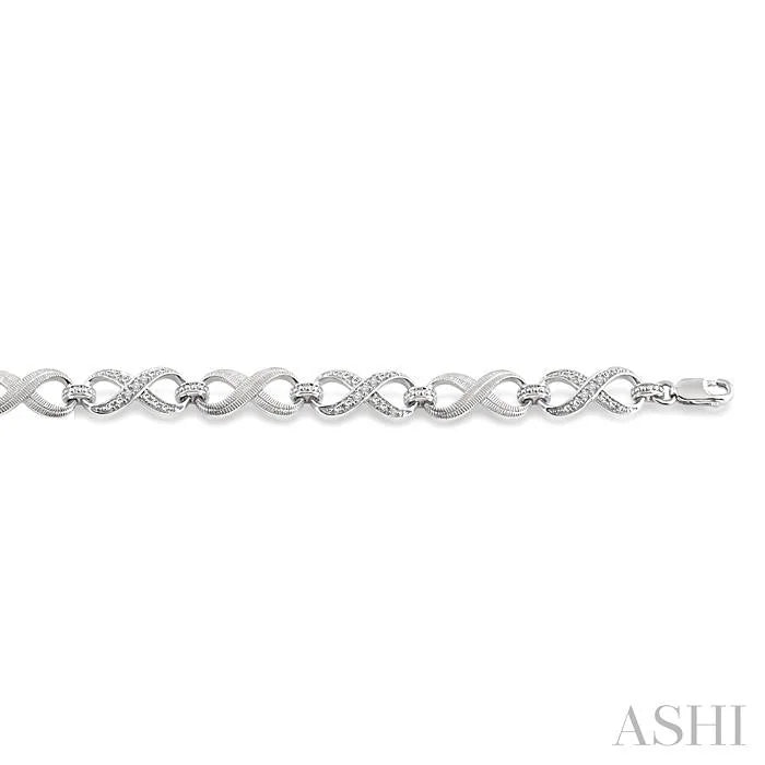 Silver Infinity Diamond Fashion Bracelet