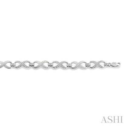 Silver Infinity Diamond Fashion Bracelet