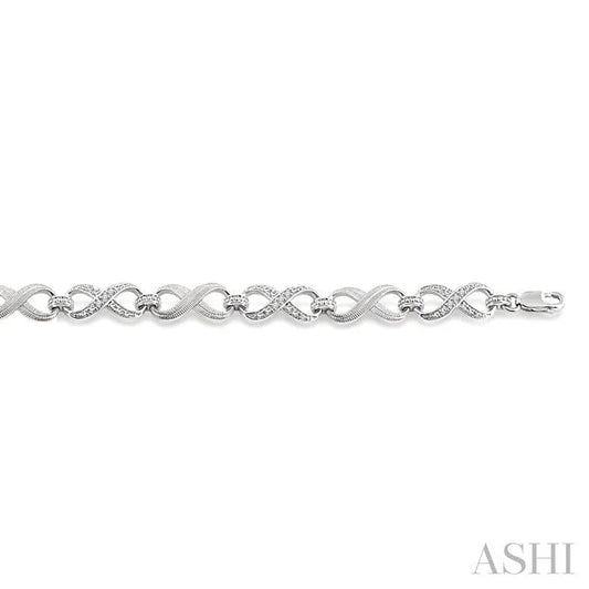 Silver Infinity Diamond Fashion Bracelet