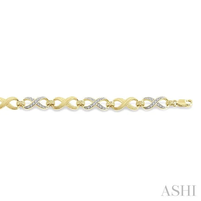 Gold Vermeil Infinity Diamond Fashion Bracelet