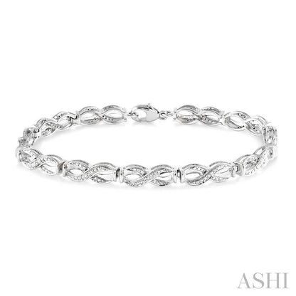 Silver Infinity Diamond Bracelet
