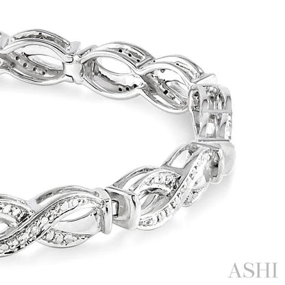 Silver Infinity Diamond Bracelet