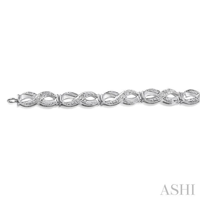 Silver Infinity Diamond Bracelet