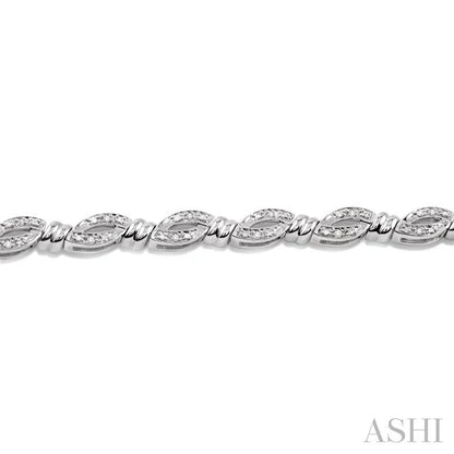Silver Knot Diamond Bracelet