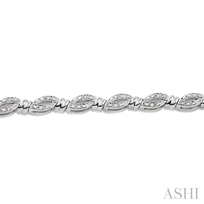 Silver Knot Diamond Bracelet
