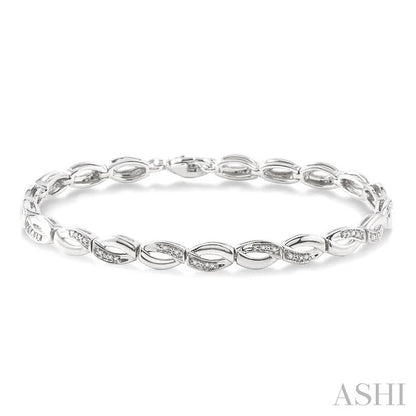 Silver Infinity Diamond Bracelet