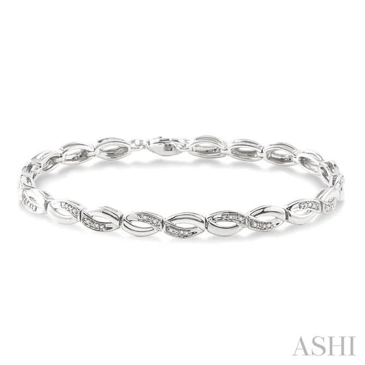 Silver Infinity Diamond Bracelet
