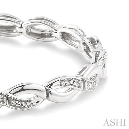 Silver Infinity Diamond Bracelet