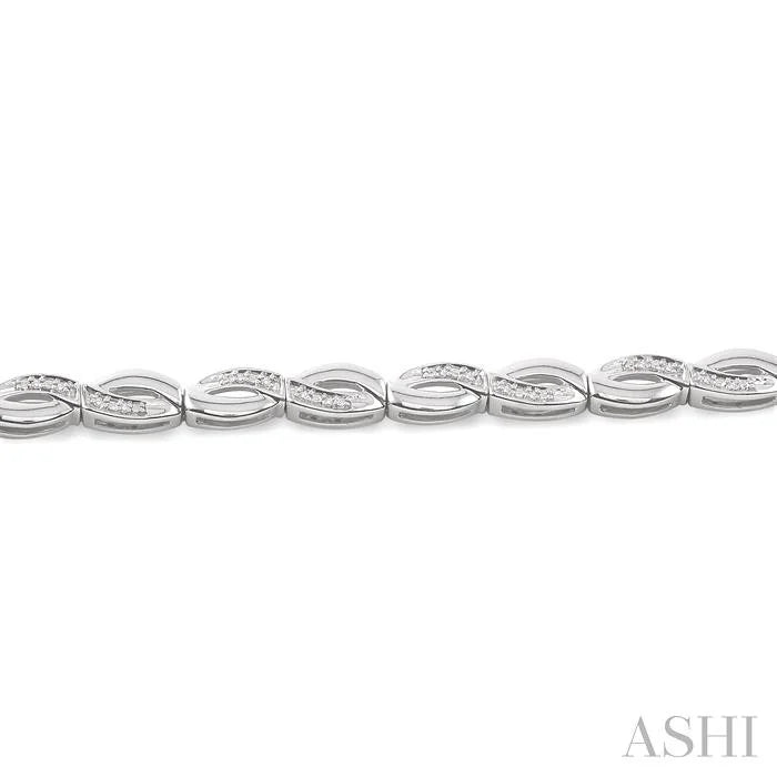 Silver Infinity Diamond Bracelet