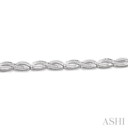 Silver Infinity Diamond Bracelet