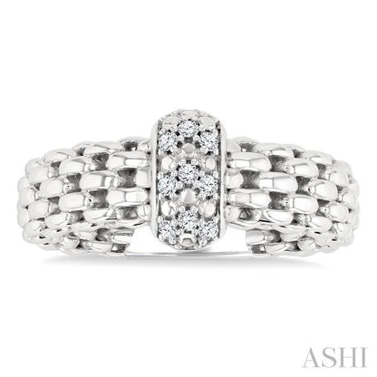 Silver Bold Diamond Fashion Ring