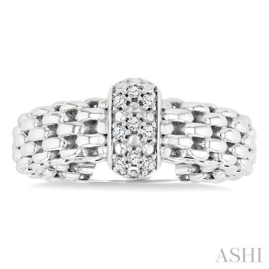 Silver Bold Diamond Fashion Ring
