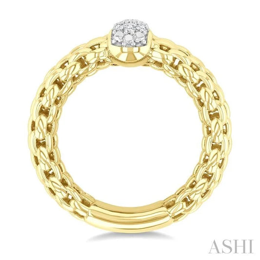 Gold Vermeil Bold Diamond Fashion Ring