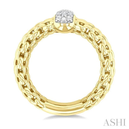 Gold Vermeil Bold Diamond Fashion Ring