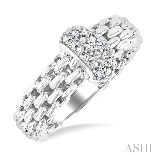 Silver Bold Diamond Fashion Ring