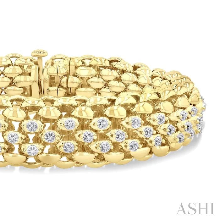 Gold Vermeil Bold Diamond Fashion Bracelet