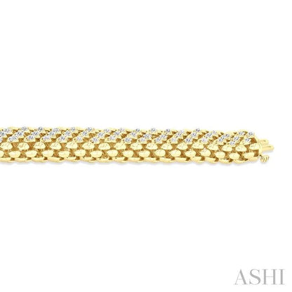 Gold Vermeil Bold Diamond Fashion Bracelet