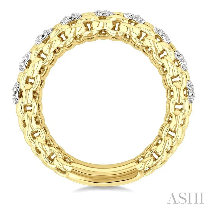 Gold Vermeil Bold Diamond Fashion Ring