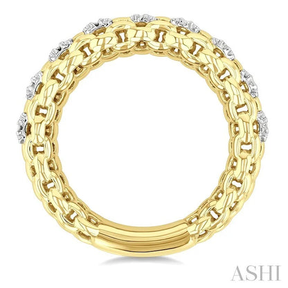 Gold Vermeil Bold Diamond Fashion Ring