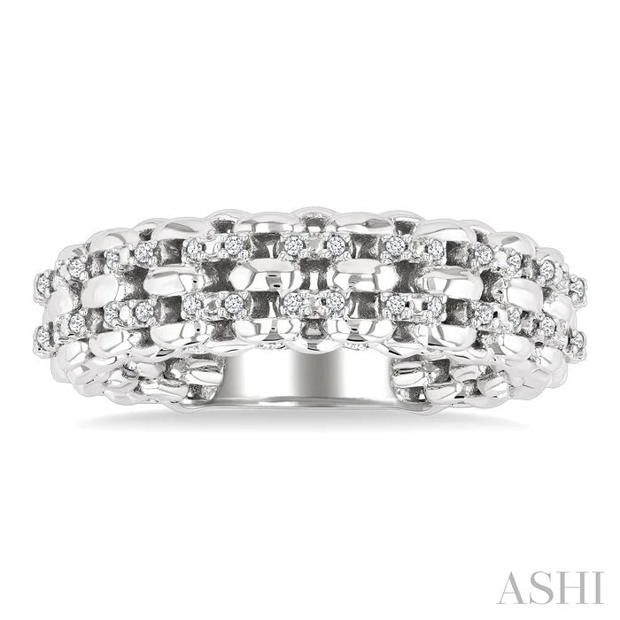 Silver Bold Diamond Fashion Ring