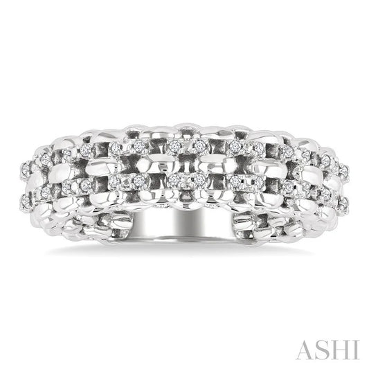 Silver Bold Diamond Fashion Ring