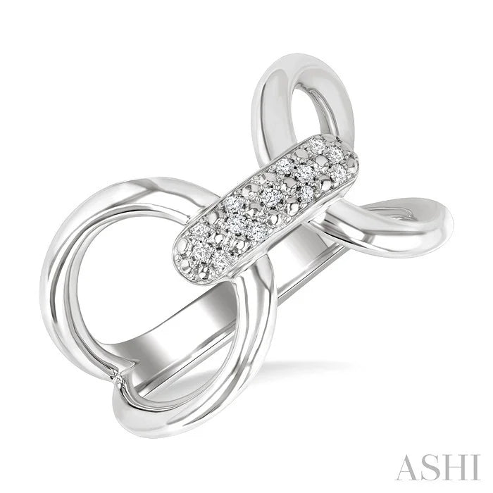 Silver Bold Diamond Fashion Ring