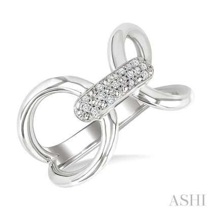 Silver Bold Diamond Fashion Ring