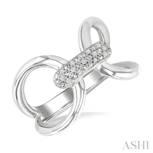 Silver Bold Diamond Fashion Ring