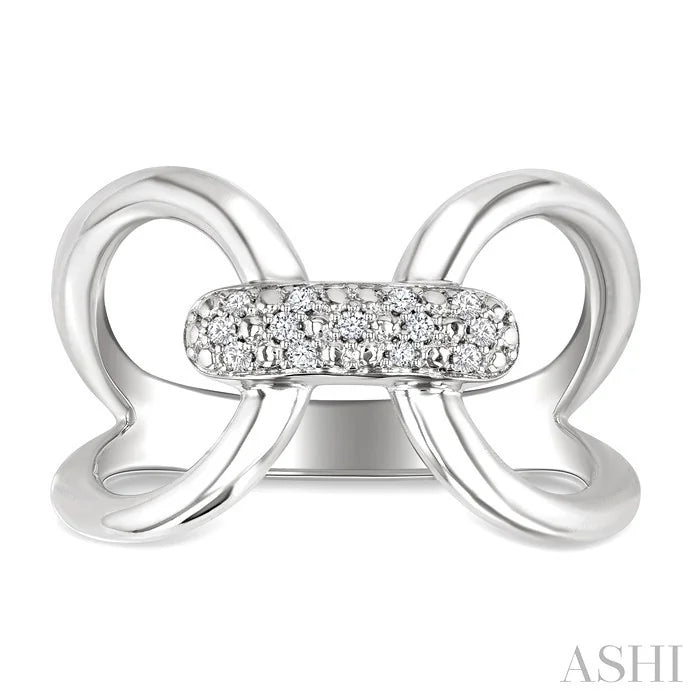 Silver Bold Diamond Fashion Ring