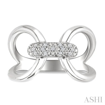 Silver Bold Diamond Fashion Ring