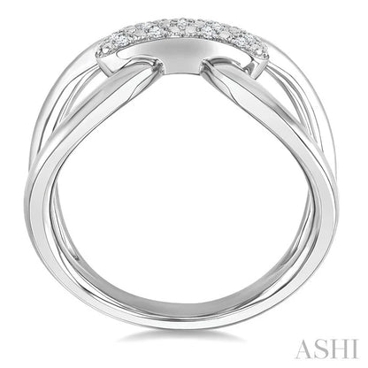 Silver Bold Diamond Fashion Ring