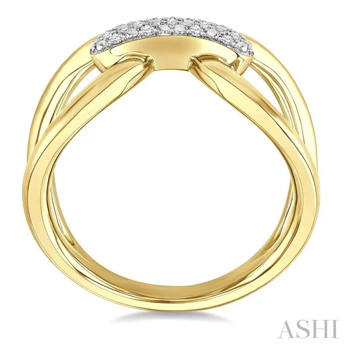 Gold Vermeil Bold Diamond Fashion Ring