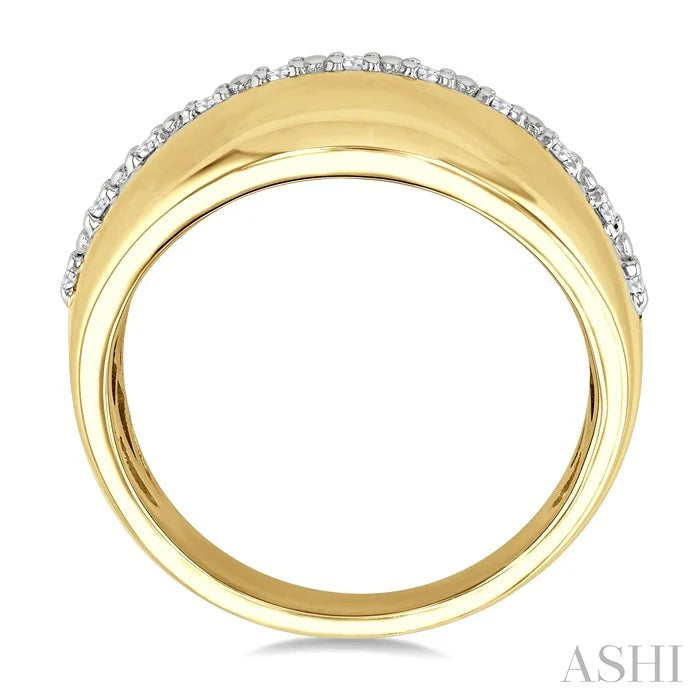 Gold Vermeil Bold Diamond Fashion Ring