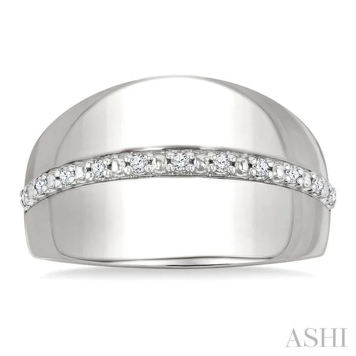 Silver Bold Diamond Fashion Ring