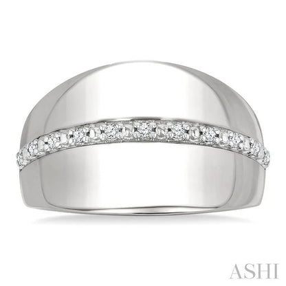Silver Bold Diamond Fashion Ring