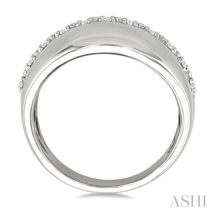 Silver Bold Diamond Fashion Ring