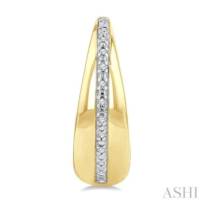 Gold Vermeil Bold Diamond Hoop Earrings