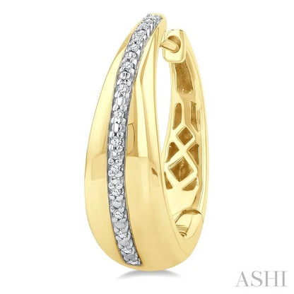 Gold Vermeil Bold Diamond Hoop Earrings