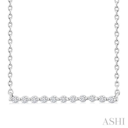 Silver Bar Petite Diamond Fashion Pendant