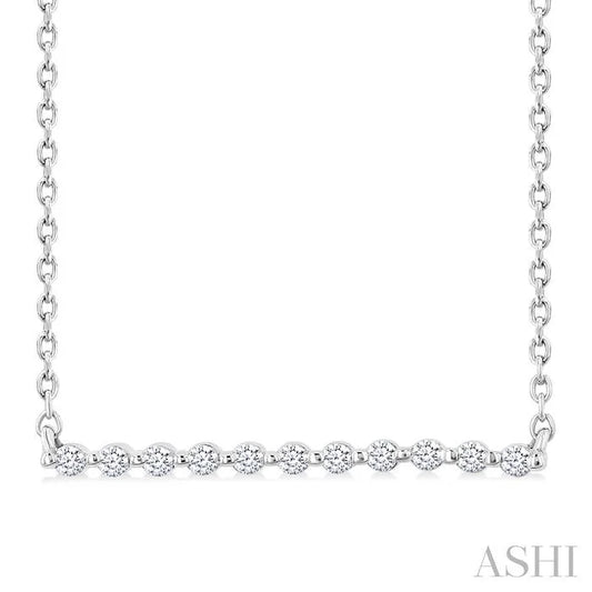 Silver Bar Petite Diamond Fashion Pendant