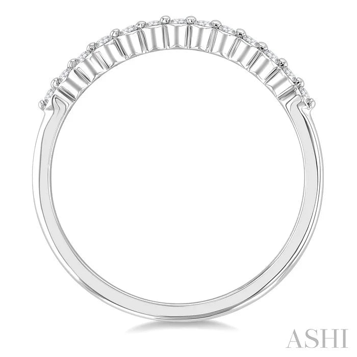 Silver Diamond Fashion Band