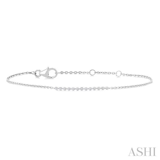 Silver Diamond Fashion Chain Bracelet