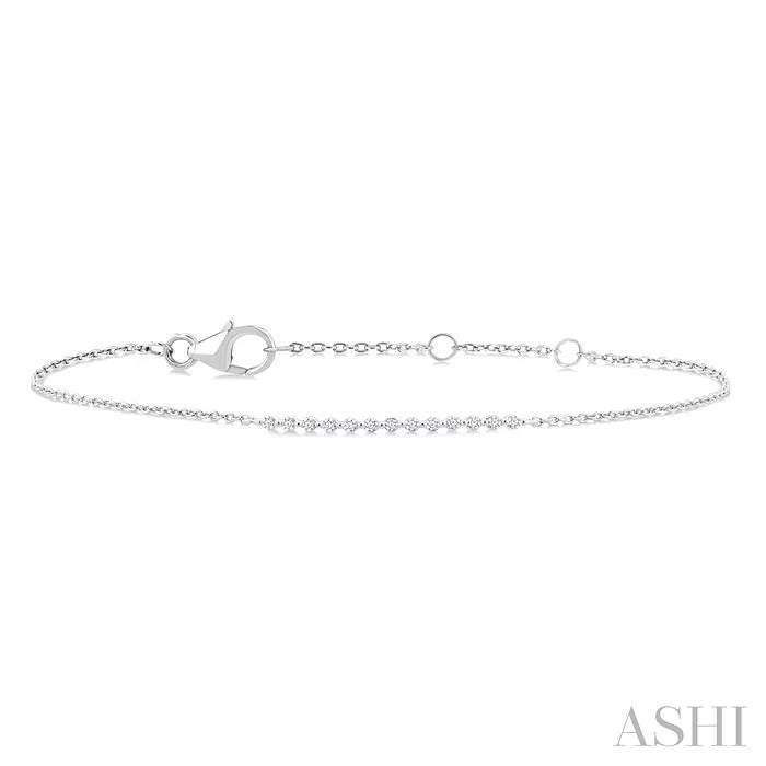 Silver Diamond Fashion Chain Bracelet