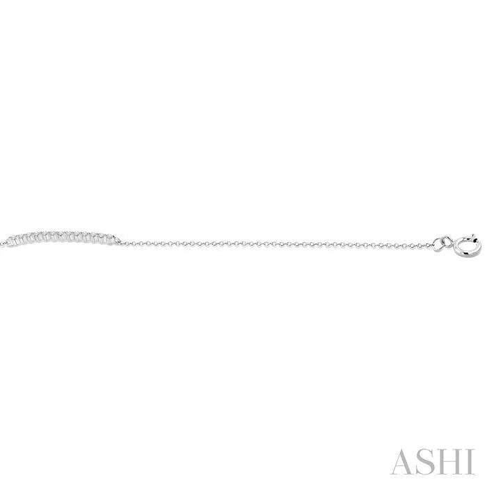 Silver Diamond Fashion Chain Bracelet