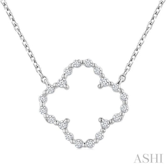 Silver Clover Petite Diamond Fashion Pendant