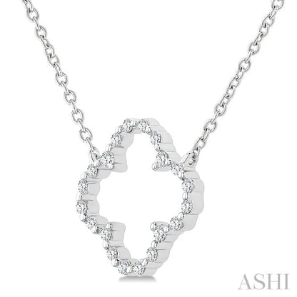 Silver Clover Petite Diamond Fashion Pendant