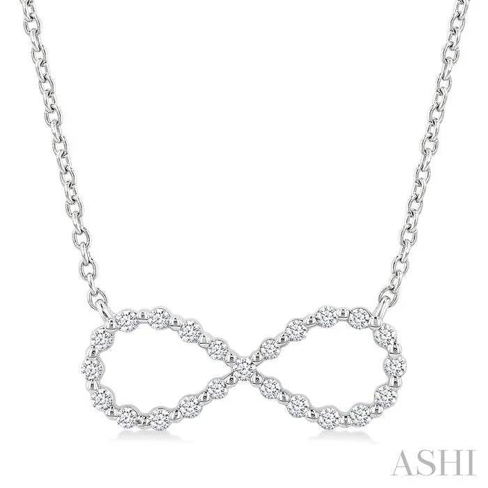 Silver Infinity Petite Diamond Fashion Pendant
