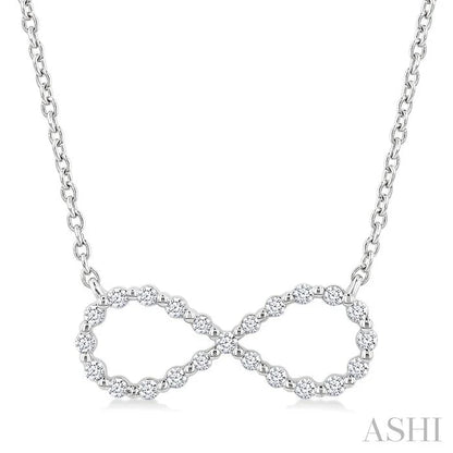 Silver Infinity Petite Diamond Fashion Pendant