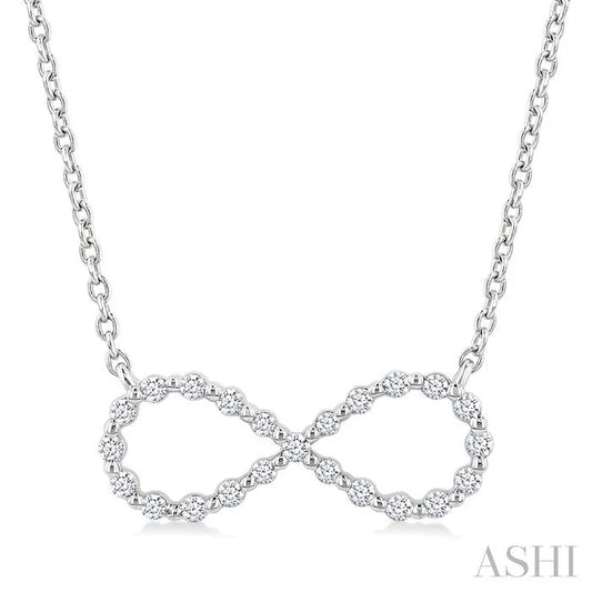 Silver Infinity Petite Diamond Fashion Pendant