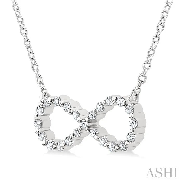 Silver Infinity Petite Diamond Fashion Pendant